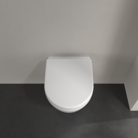 Унитаз подвесной Villeroy & Boch Subway 2.0 35,5х48 см санитарная керамика CeramicPlus альпийский белый 5606R0R1