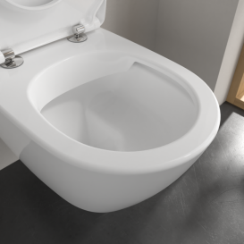 Унітаз підвісний Villeroy & Boch Subway 2.0 37х56 см санітарна кераміка CeramicPlus кам'яний білий 5614R0RW