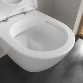 Унітаз підвісний Villeroy & Boch Subway 2.0 37х56 см санітарна кераміка CeramicPlus кам'яний білий 5614R0RW