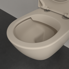 Унитаз подвесной Villeroy & Boch Subway 2.0 37х56 см санитарная керамика CeramicPlus миндальный 5614R0AM