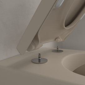 Унитаз подвесной Villeroy & Boch Subway 2.0 37х56 см санитарная керамика CeramicPlus миндальный 5614R0AM