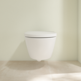 Унитаз подвесной Villeroy & Boch Subway 3.0 37х56 см безободковый санитарная керамика CeramicPlus камень белый 4670T0RW