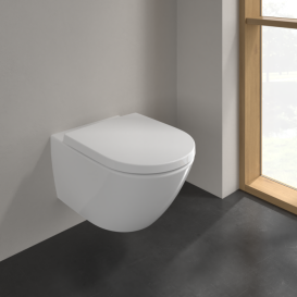 Унитаз подвесной Villeroy & Boch Subway 3.0 37х56 см санитарная керамика TwistFlush CeramicPlus альпийский белый 4670T0R1