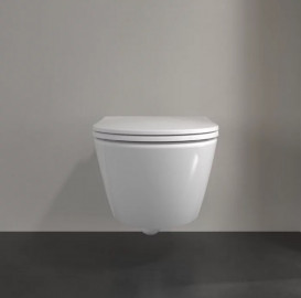 Унитаз подвесной Villeroy & Boch Universo TwistFlush 37х56 см с сидением санитарная керамика альпийский белый 4670T901