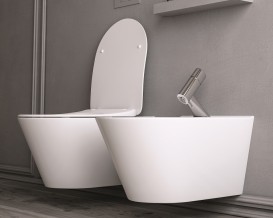 Унітаз підвісний Volle Aiva Rimless + Сидіння тверде Slim SoftClose 13-68-526