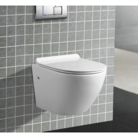 Унітаз підвісний Volle Amadeus Rimless безобідковий з сидінням білий 13-06R-055