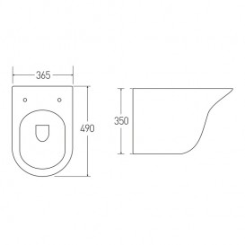 Унітаз підвісний Volle Avila Rimless з сидінням Slim Soft Close білий 13-66-051