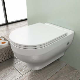 Унитаз подвесной Volle Virgo Rimless 36,3х54 см с крышкой soft-close керамика белый 13-23-455