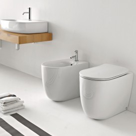 Унітаз приставних безободковий Kerasan Nolita Norim з кріпленням WB5N білий 531801