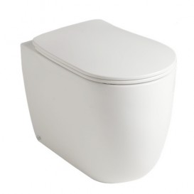 Унитаз приставной безободковый Kerasan Nolita Norim с крепежом WB5N белый матовый 531830