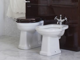 Унітаз пристінний Burlington санфарфор білий P14