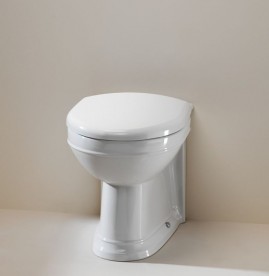 Унітаз пристінний Burlington санфарфор білий P14