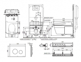 Унитаз TOTO Neorest AC подвесной керамика белый CW996P#NW1