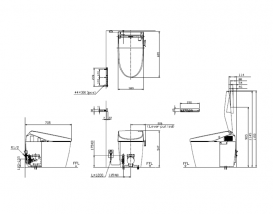 Унитаз TOTO Neorest AH напольный керамика белый CS985VR#NW1