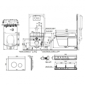 Унитаз TOTO Neorest подвесной керамика белый CW994P#NW1
