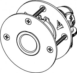 Универсальная настенная втулка TECE TECEflex R 1/2 x Rp 1/2 бронза 708706