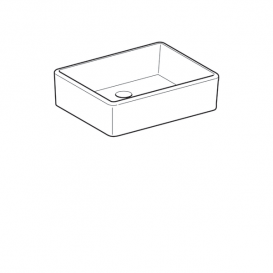 Универсальная раковина Geberit Publica без перелива огнеупорная глина белый 360050000