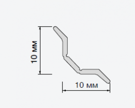 Универсальная самоклеющаяся лента Salag 10х10 мм ПВХ белый 152301