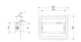Універсальний блок прихованого монтажу для змішувача одноважільного Villeroy & Boch Universal Taps & Fittings TVW00015200000