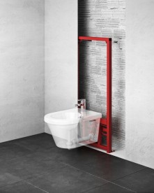 Универсальный инсталляционный модуль для подвесного биде Ravak II/1200 металл красный X01704