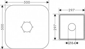 Уплотнительная манжета Hansgrohe Axor Starck для скрытой части напольного смесителя 96441000