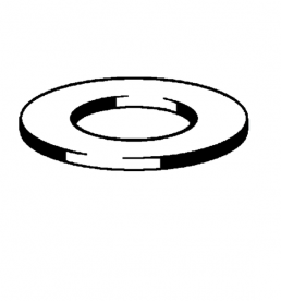 Ущільнювальний елемент Viega 1526-182 27,5х50х5 мм гума 107185