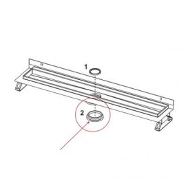 Уплотняющее внешнее кольцо для стакана сифона дренажного трапа TECE TECEdrainline черный 668013