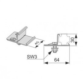 Установочный элемент Tece Teceprofil нержавеющая сталь 9010003