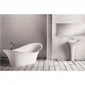 Ванна из искусственного камня Marmorin Alice ІІ 206,7х91,5 см отдельностоящая белый P 551 210 020 010