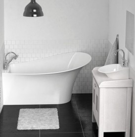 Ванна из камня Marmorin Misa L/R 155,3x91,6 см белый 634 155 920 хх х