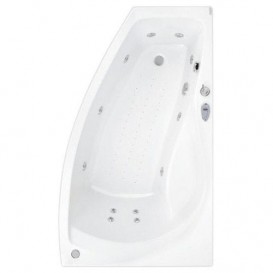 Ванна аэро- и гидромассажная акриловая PoolSpa Nicole 150х90 R правая система Economy 2 белый PHANU10SO2C0000