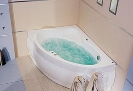 Ванна аеро- та гідромасажна акрилова PoolSpa Europa 165х105 L ліва система Smart 2 білий PHA4810ST2C0000