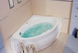 Ванна аеро- та гідромасажна акрилова PoolSpa Europa 165х105 R права система Economy 2 білий PHA4610SO2C0000