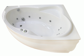 	Ванна аеро- та гідромасажна акрилова PoolSpa Europa 165х105 R права система Titanium белый PHA4610STTC0000