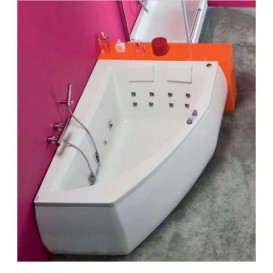 Ванна аэро- и гидромассажная акриловая PoolSpa Aquamarina 175х120 R правая система Smart 2 белый PHAJ710ST2C0000