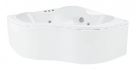 Ванна аеро- та гідромасажна акрилова PoolSpa Persja 150х150 система Titanium білий PHSH610STTC0000