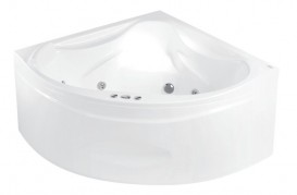 Ванна аеро- та гідромасажна акрилова PoolSpa Francja 150х150 система Smart 2 + білий PHS3410ST2C1960