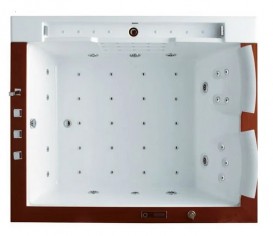 Ванна аэро- и гидромассажная акриловая Golston 180х80 встраиваемая белый G-U2608А