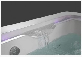 Ванна аэро- и гидромассажная акриловая Golston 190х155 встраиваемая белый G-U3601