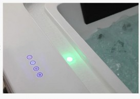 Ванна аэро- и гидромассажная акриловая Golston 190х155 встраиваемая белый G-U3601