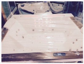 Ванна аэро- и гидромассажная акриловая Golston 190х158 левая белый G-U2606L