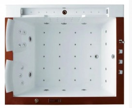 Ванна аэро- и гидромассажная акриловая Golston 190х158 правая белый G-U2607R