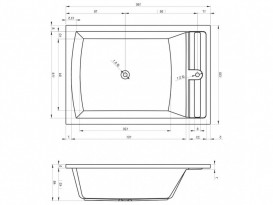 Ванна аеро- і гідромасажна акрилова Riho Anna 190х130 см ліва білий BZ7900564SZ1587