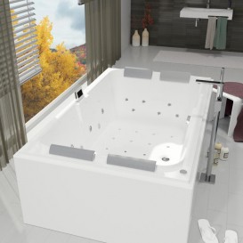 Ванна аэро- и гидромассажная акриловая Riho Laura 180х115 см белый BZ2800560SH1625