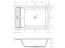 Ванна аеро- і гідромасажна акрилова Riho Anna 190х130 см білий BZ7900564SZ1582