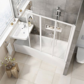 Ванна акрилова асиметрична Ravak Be Happy II 170x75 R права біла C951000000