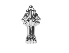 Ванна акриловая Besco Amelia 190х77 см ножки хром глянцевый черный/глянцевый белый #WKA-190+BWC