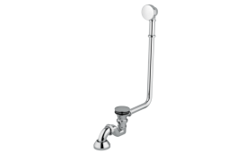 Ванна акриловая Besco Amelia 190х77 см матовые черные ножки сифон с переливом хром серебро/глянцевый белый #WAP-190GSBC