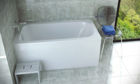 Ванна акриловая Besco Continea 150х70 см глянцевый белый #WAC-150-PK