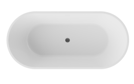 Ванна акрилова Besco Deeva 160х75 см з білим сифоном глянцевий білий #WWA-160-DBI